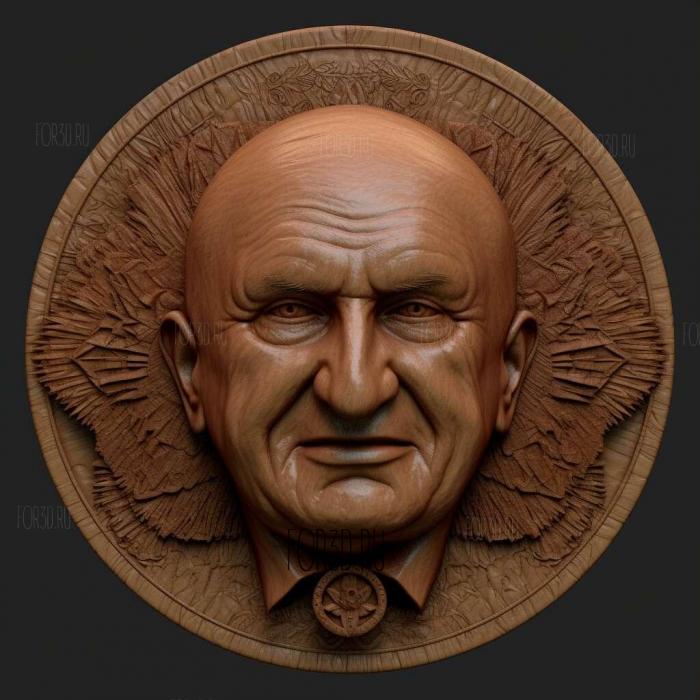 Steve Ballmer 2 stl model for CNC